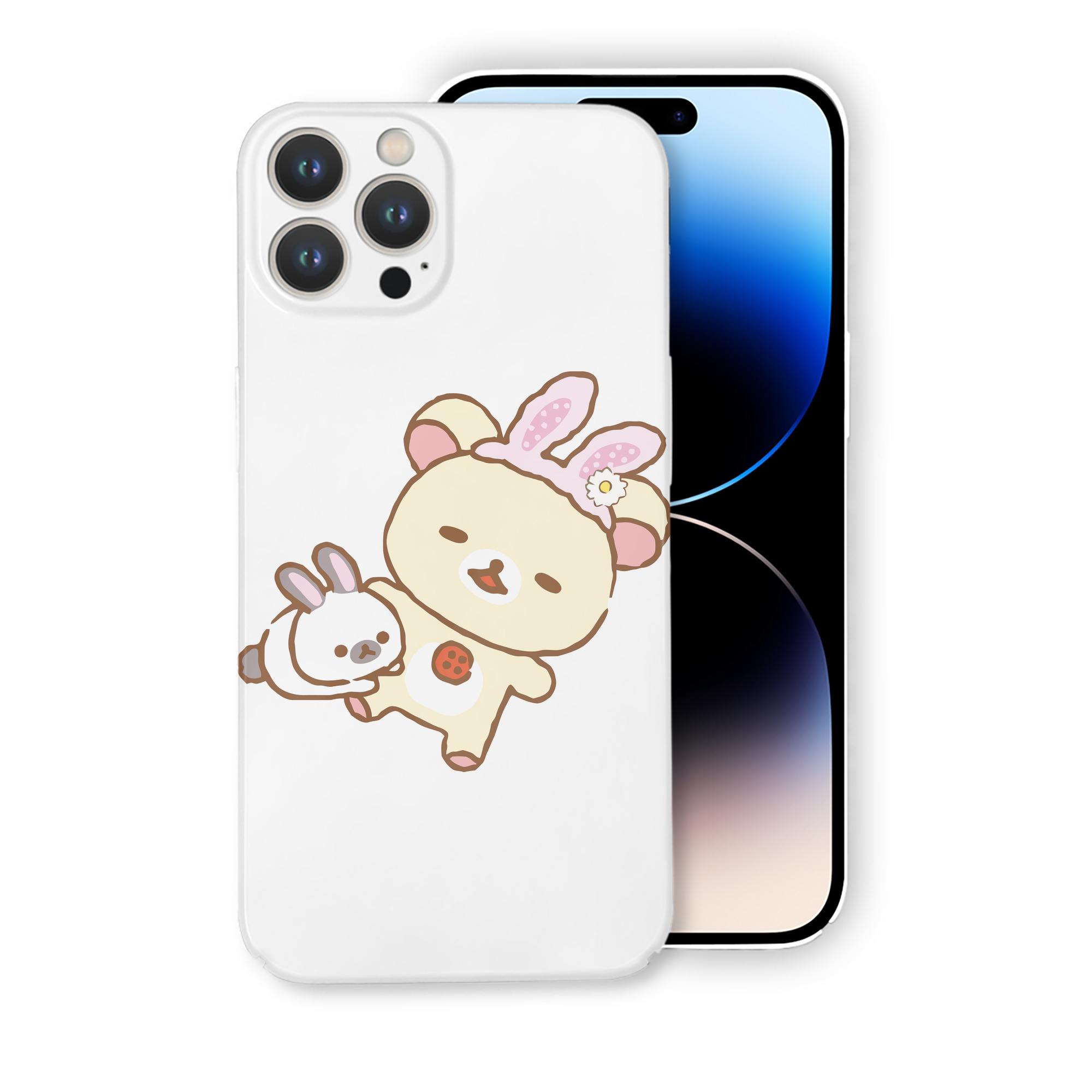 （画像用） リラックマ リラックマ キイロイトリ Rilakkuma Korilakkuma Kiiroitori 【iPhone 14シリーズ対応】ハードケース